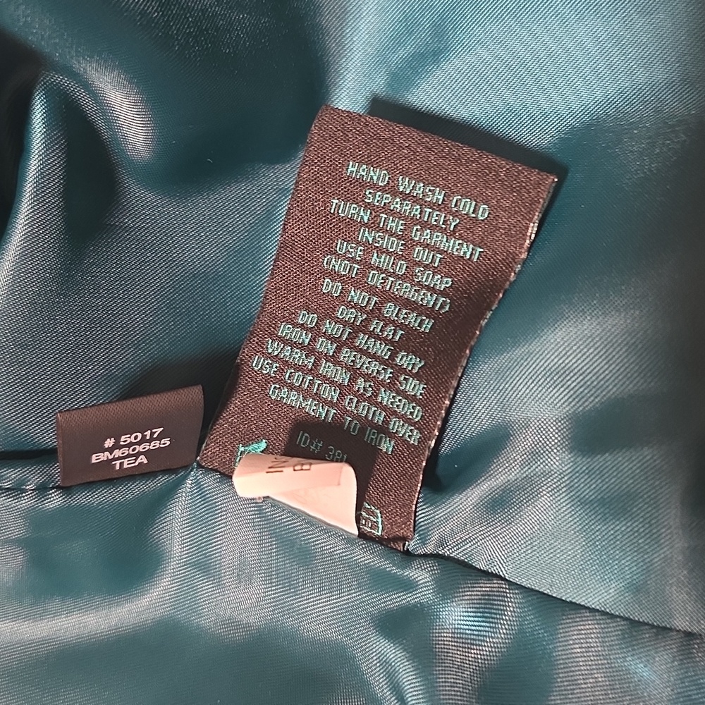 SienastudioTeal Suede Leather Women's Jacket Size 6 - Picture 11 of 11